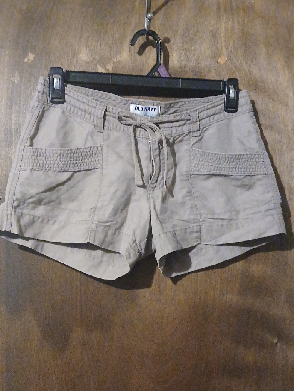 Old Navy Women's Taupe Drawstring Utility Shorts